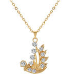 Gold Color Flower Necklace