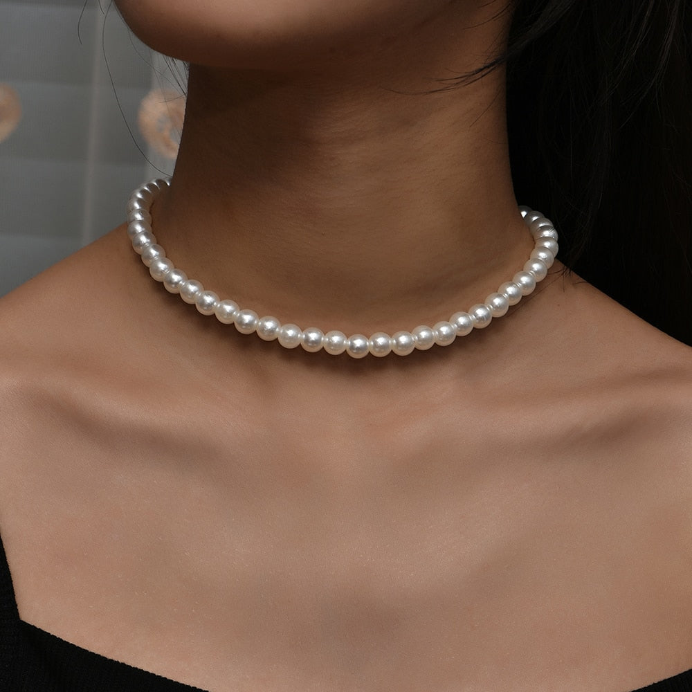 Elegant Jewelry Wedding Big Pearl Necklace